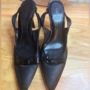 Kenneth Cole Black Slingback Heels